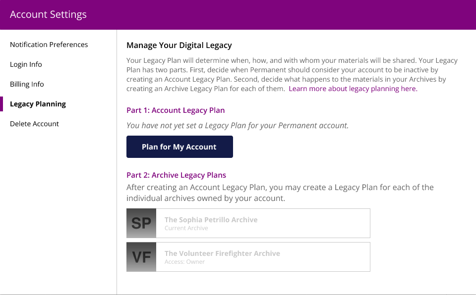 Featured image for &ldquo;Help Us Design Our New Legacy Planning Feature&rdquo;